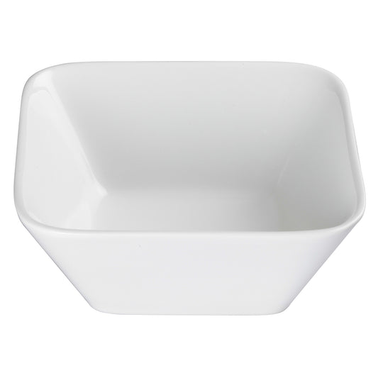 WDP008-103 - 6-3/4"Sq Porcelain Square Bowl, Bright White, 24 pcs/case