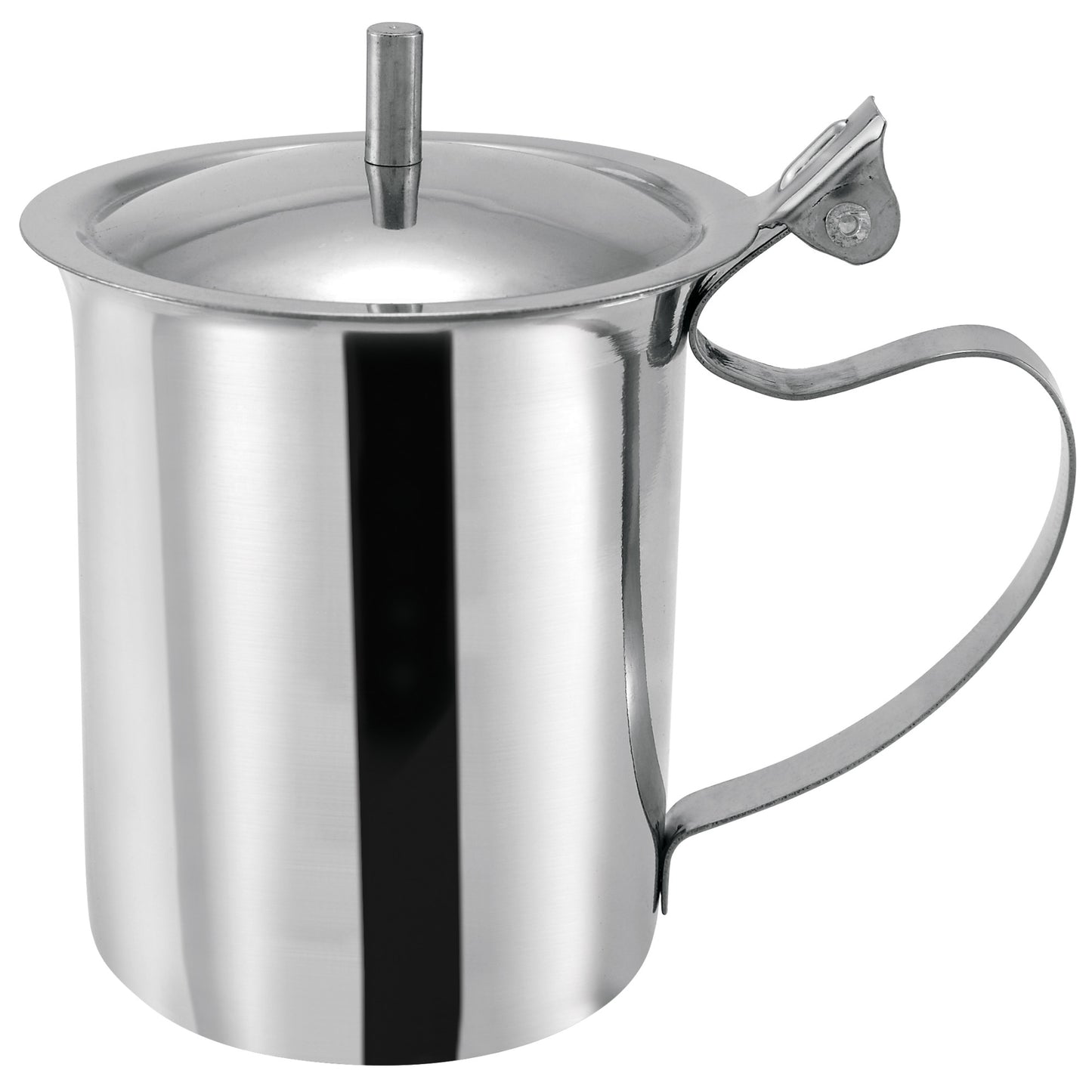 SCT-10 - 10oz Creamer Server with Knob, Stainless Steel