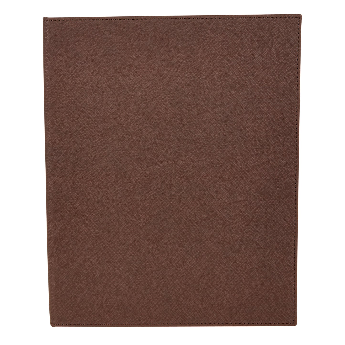 LMF-811BN - Four-View Menu Cover - Brown, 8-1/2" x 11"