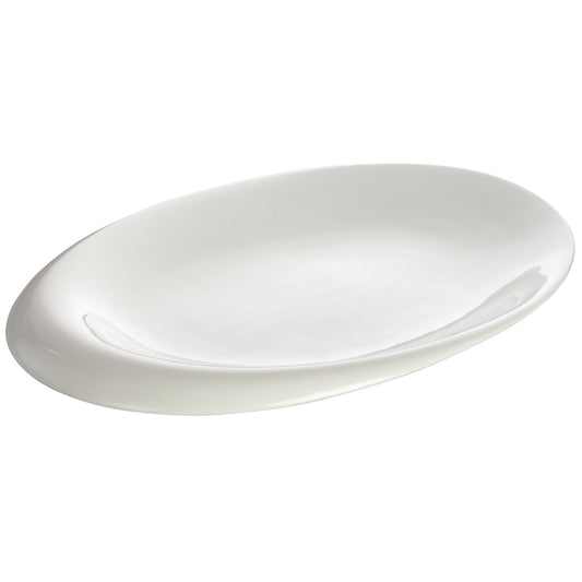 WDP004-209 - 10" x 7-7/8" Porcelain Oval Bowl, Creamy White, 24 pcs/case