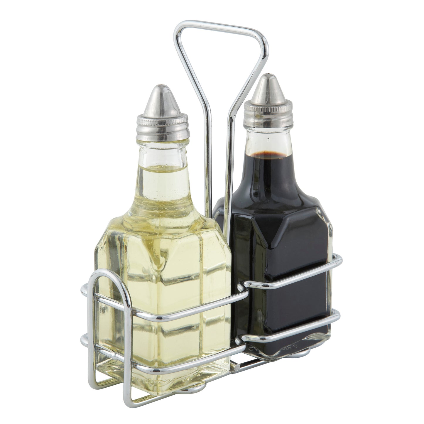 WH-3 - Chrome-Plated Cruet Rack for 6 oz Oil/Vinegar Bottles