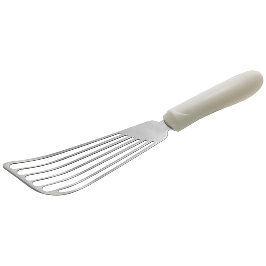 TWP-60 - Fish Spatula, White PP Hdl, 6-3/4" x 3-1/4" Blade