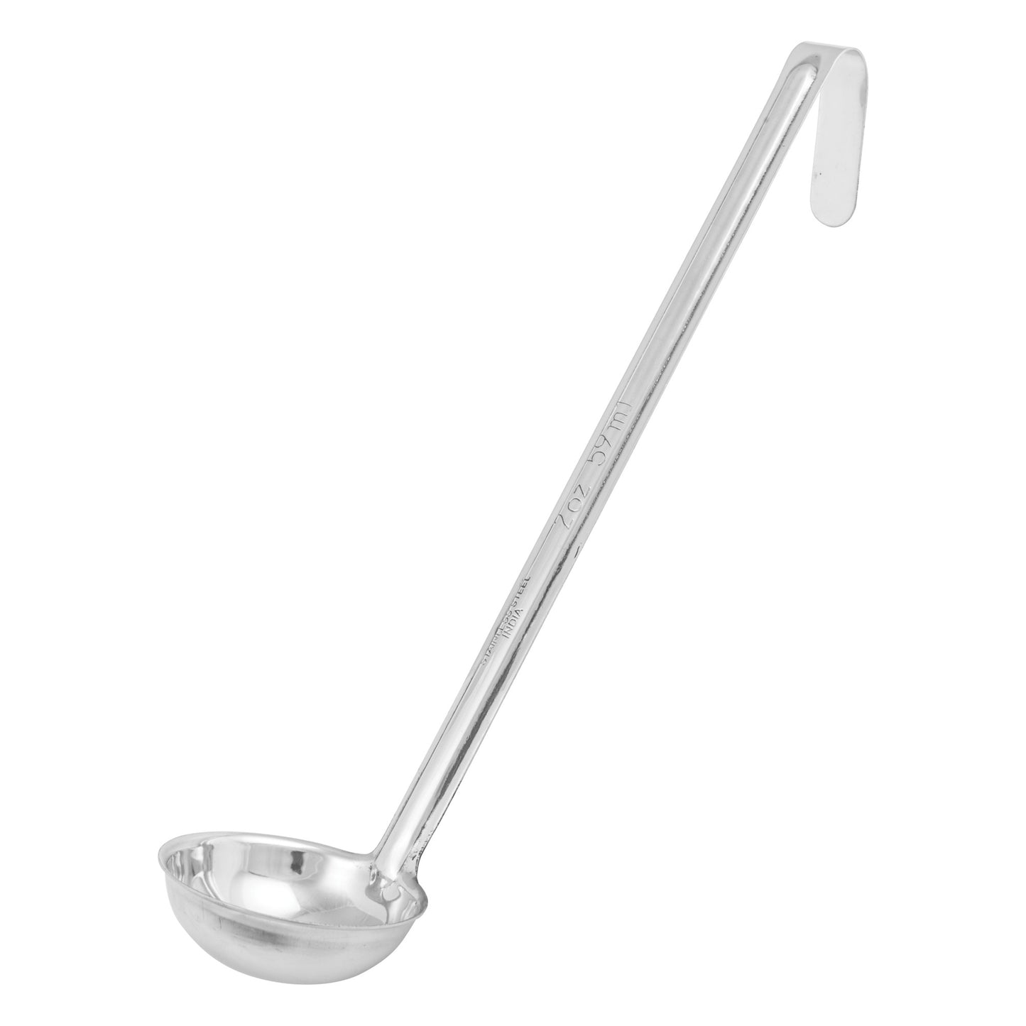 LDIN-2 - Winco Prime One-Piece Ladle, Stainless Steel - 2 oz