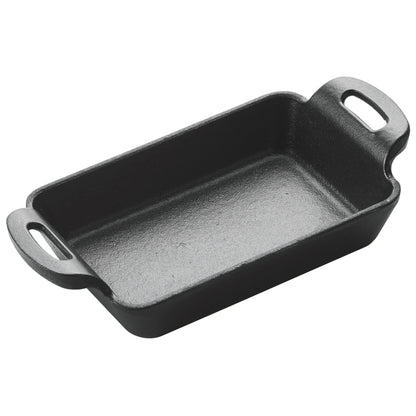 CASM-5RT - 5-7/8" x 4-1/8" FireIron Mini Cast Iron 10oz Rectanbgular Server