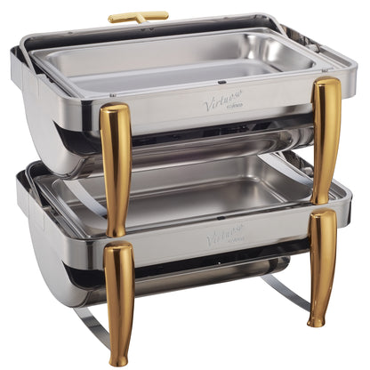 101A - Virtuoso Collection 8 Quart Full-size Roll-Top Chafer, Extra Heavyweight