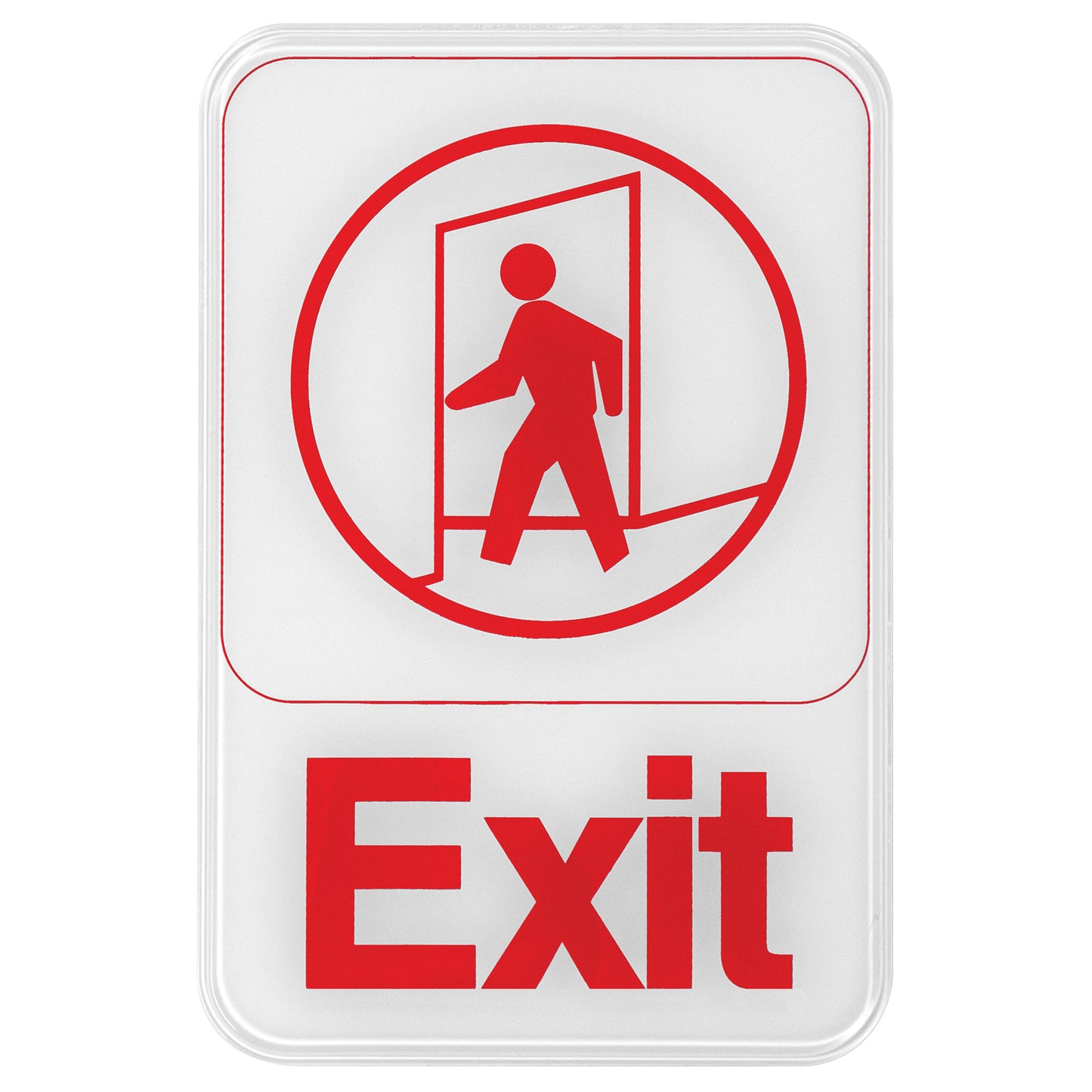 SGN-681W - Information Sign, 6"W x 9"H - Exit