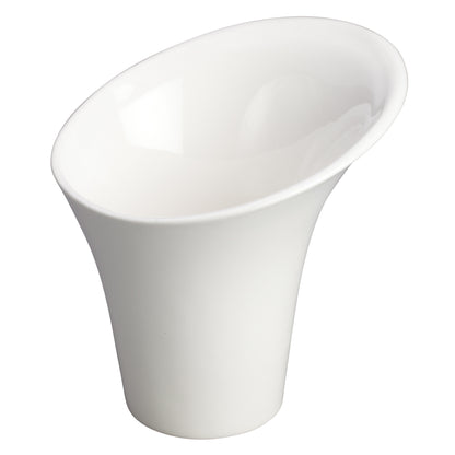 WDP003-205 - 5"Dia. x 5"H Porcelain Snack Cup, Creamy White, 24 pcs/case