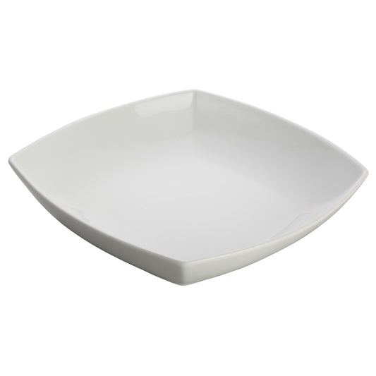 WDP019-101 - 10"Sq Porcelain Square Bowl, Bright White, 12 pcs/case