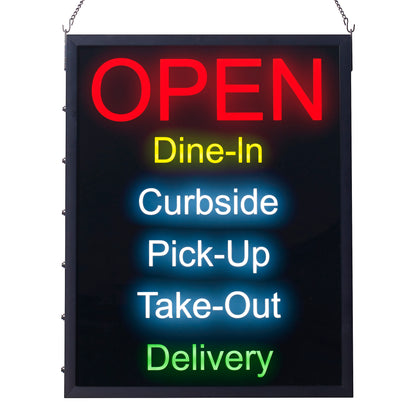 LED-20 - All-in-One "OPEN" LED Sign