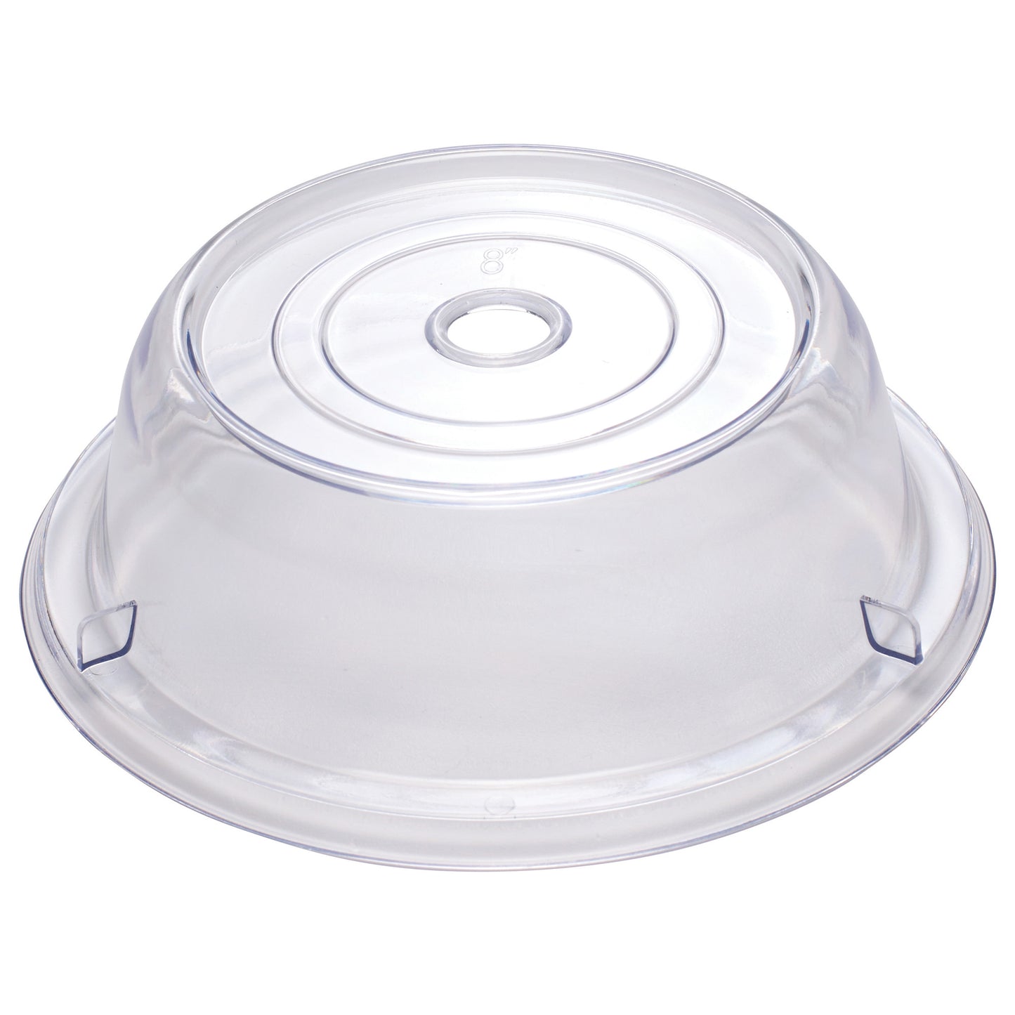 PPCR-8 - Clear Polycarbonate Plate Cover - 8" Dia