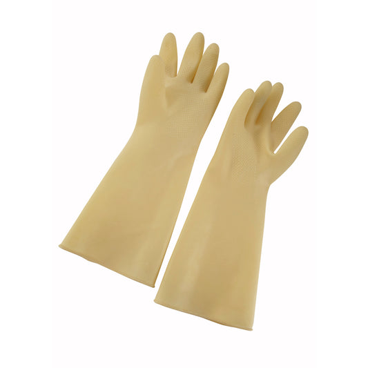 NLG-916 - Natural Latex Gloves - Medium, Yellow