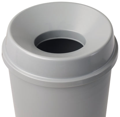 PTCRL-22G - Round Trash Can Lid, Gray