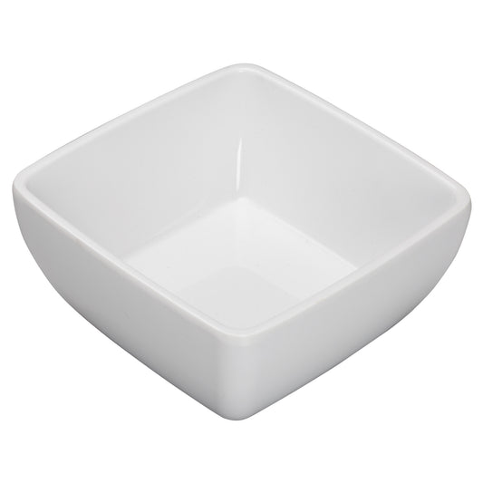 WDM009-203 - 5" Melamine Square Bowl, White, 24pcs/case