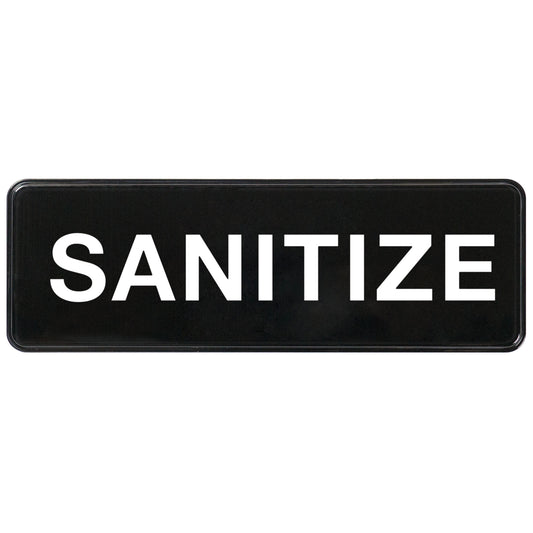 SGN-329 - Information Signs, 9"W x 3"H - SGN-329 - Sanitize