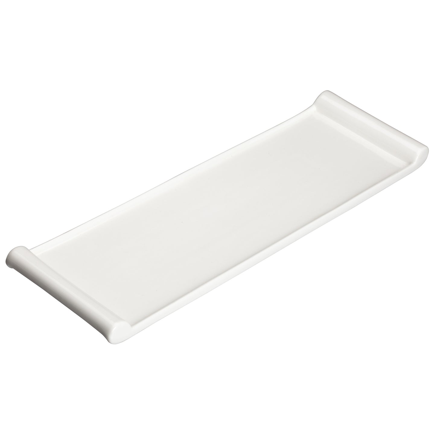 WDP017-116 - 14" x 4-1/2" Porcelain Rectangular Platter, Bright White, 24 pcs/case