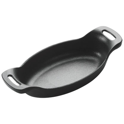 CASM-6O - 6-1/2" x 4-1/4" FireIron Mini Cast Iron 9oz Oval Server