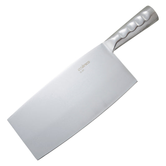 KC-401 - Chinese Cleaver with Stainless Steel Handle, 8-1/4" x 4" Blade