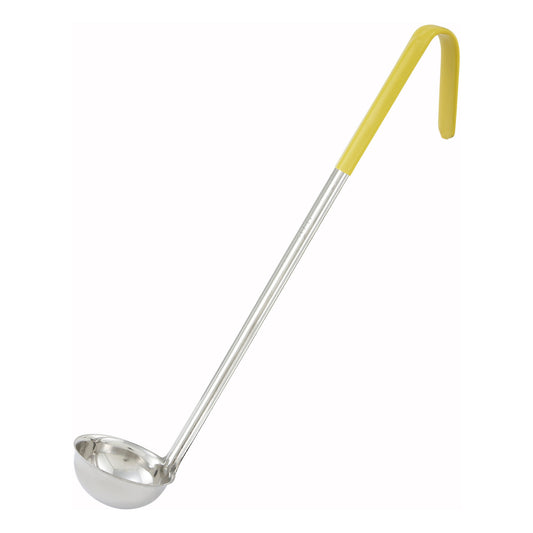 LDC-1 - One-Piece Stainless Steel Ladle, Color-Coded Handles - 1 oz
