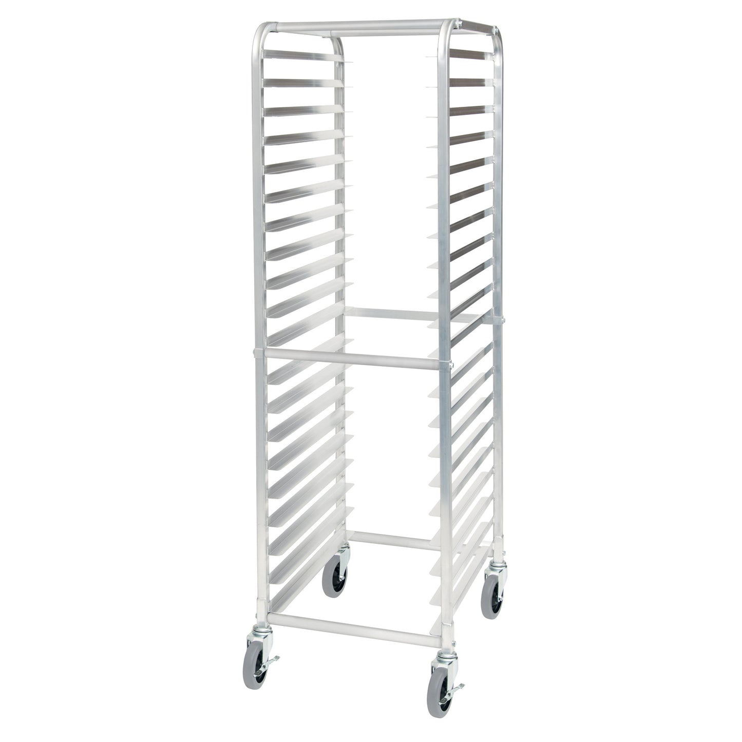 ALRK-20R - 20-Tier Economy End-Load Sheet Pan Rack with Brakes - 3" Spacing