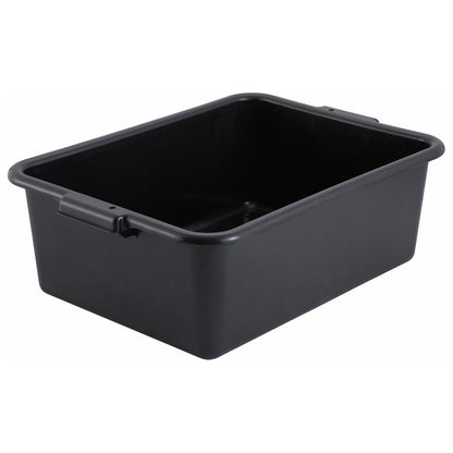 PL-7K - Standard Weight Polypropylene Dish Box, 7" Depth - Black