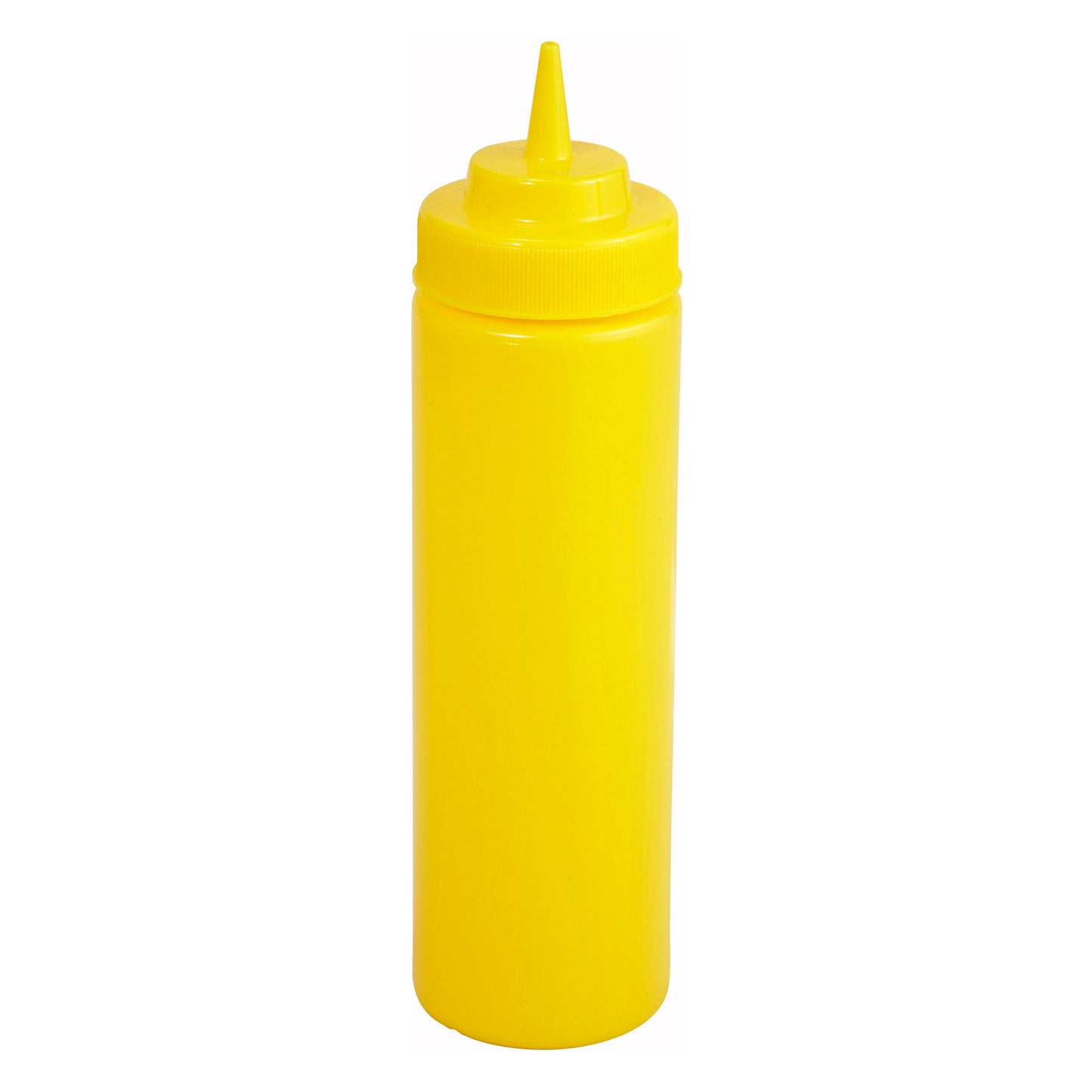 PSW-12Y - 12oz Wide-Mouth Squeeze Bottles - Yellow