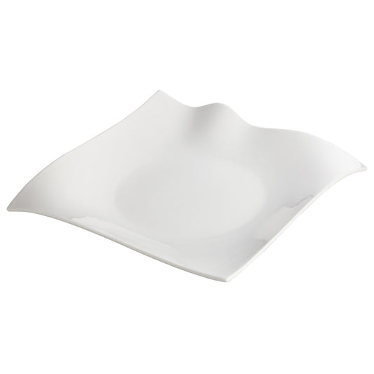WDP010-103 - 12"Sq Porcelain Square Plate, Bright White, 6 pcs/case