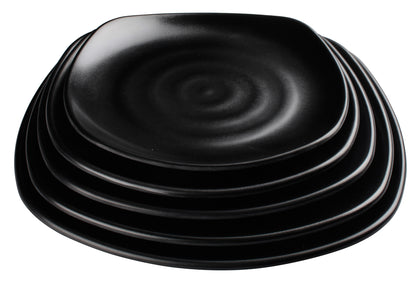 WDM013-306 - 13-3/4" Melamine Square Plate, Black, 12pcs/case