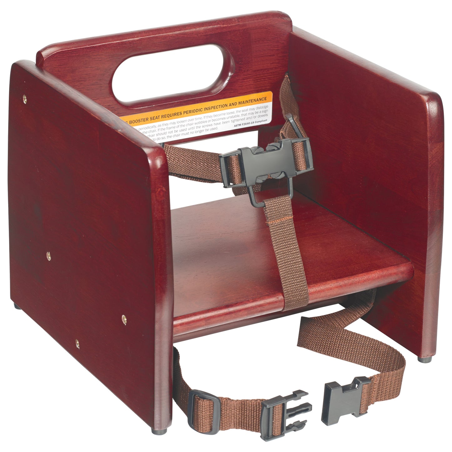 CHB-703 - Stacking Wooden Booster Seat - Mahogany