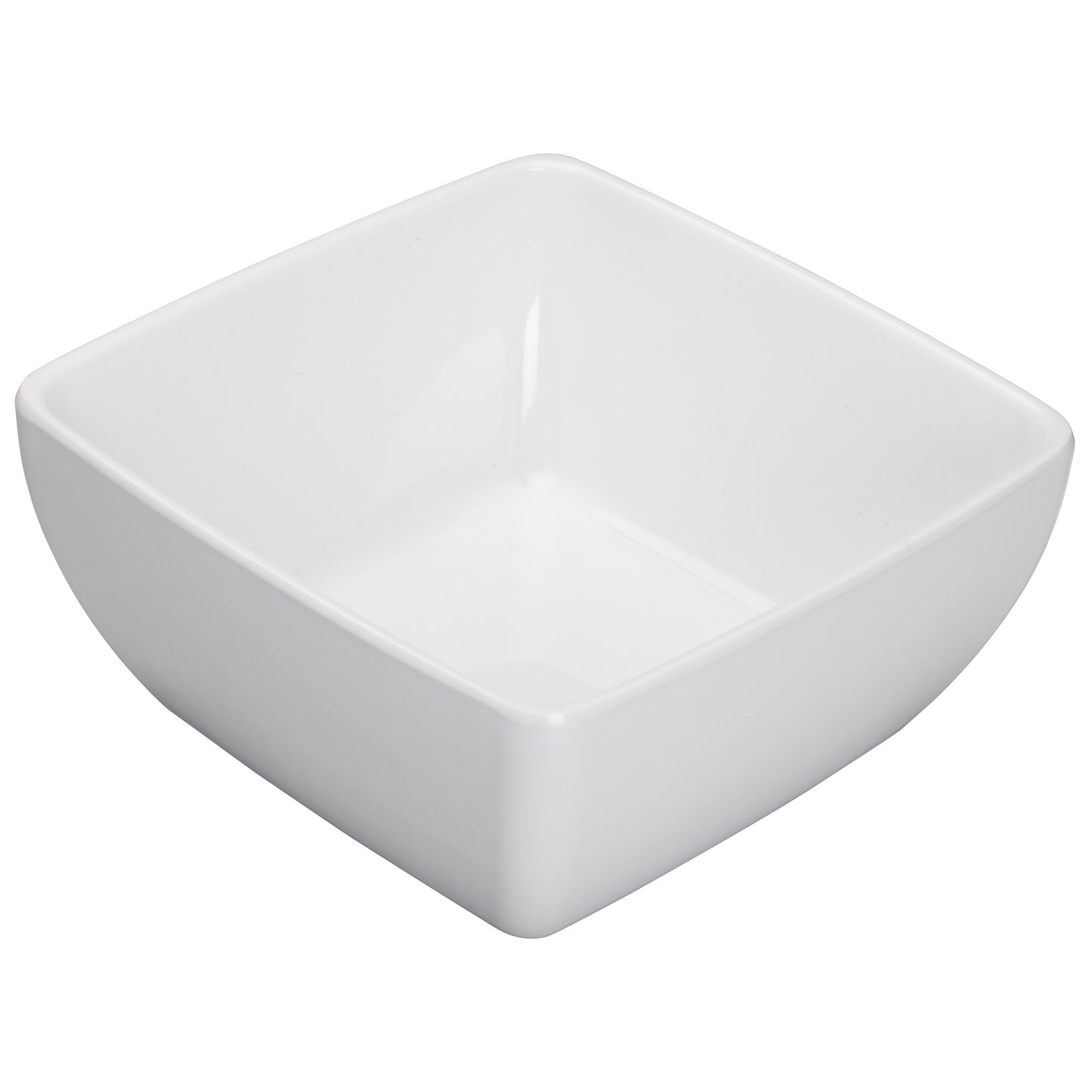 WDM009-204 - 7-1/2" Melamine Square Bowl, White, 12pcs/case
