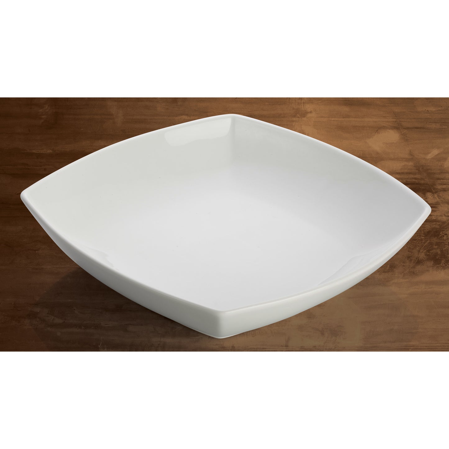 WDP019-101 - 10"Sq Porcelain Square Bowl, Bright White, 12 pcs/case