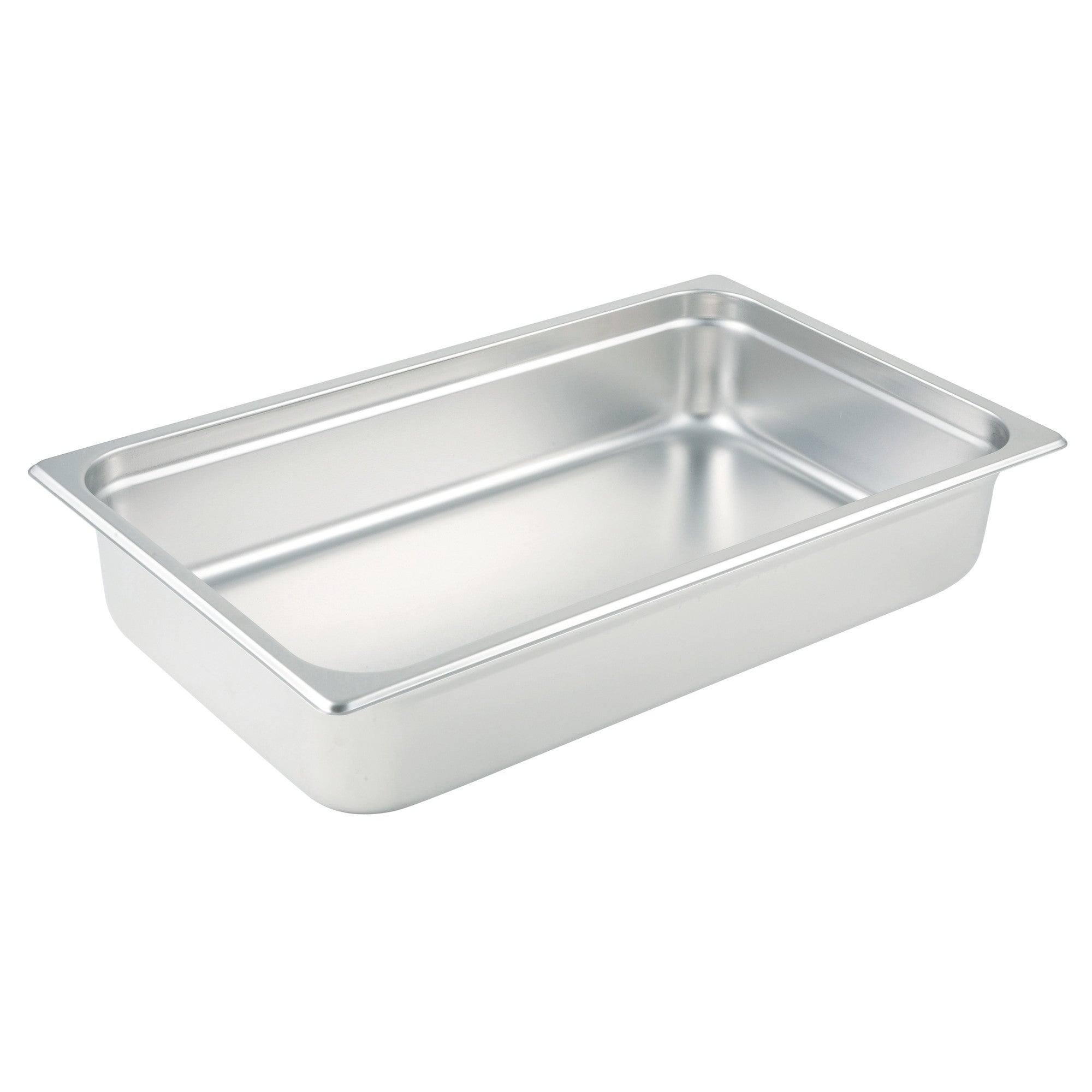 SPJP-104 - Anti-Jam Steam Pan, 23 Gauge Stainless Steel - Full, 4" – Winco