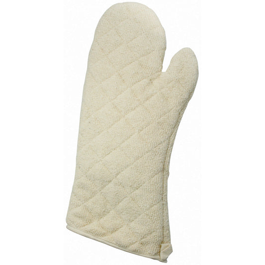 OMT-17 - Oven Mitt, Terry Cloth, Silicone Lining - 17"