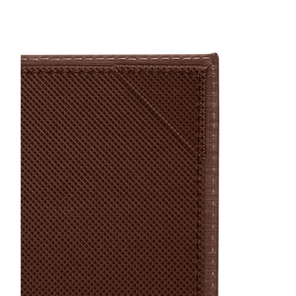 LMS-814BN - Single-View Menu Cover - Brown, 8-1/2" x 14"