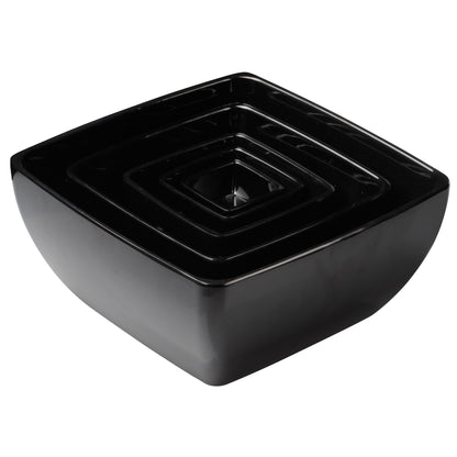 WDM009-305 - 10" Melamine Square Bowl, Black, 6pcs/case