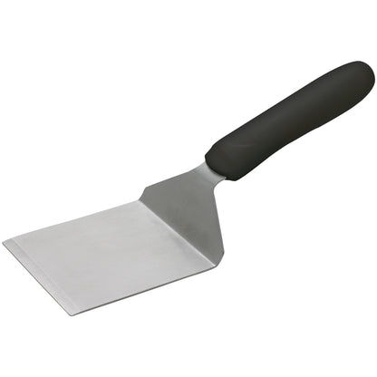 TKP-41 - Steak/Burger Turner with Offset, Black Polypropylene Handle, 4-1/8" x 3-3/4" Blade