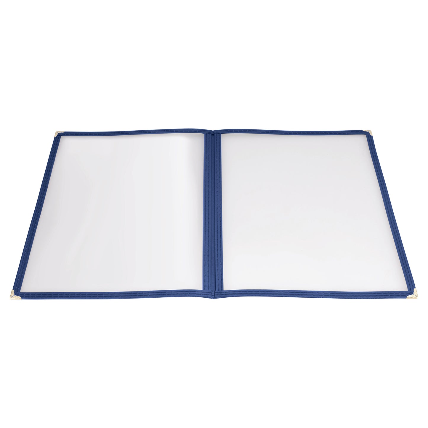 PMCD-9B - Book-Fold Double Panel Menu Cover - Blue, 9-3/8 x 12-1/8