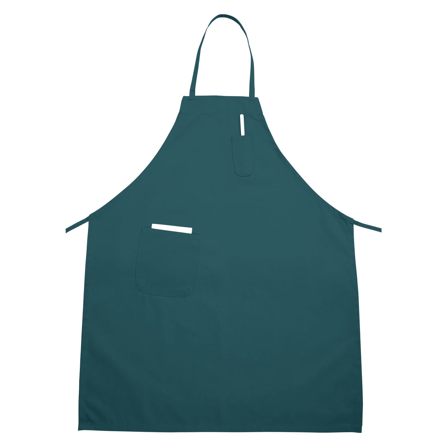 BA-PGN - Full-Length Bib Apron with Pockets - Green