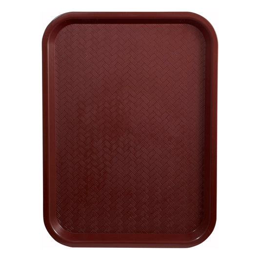 FFT-1216U - High Quality Plastic Cafeteria Tray - 12 x 16, Burgundy