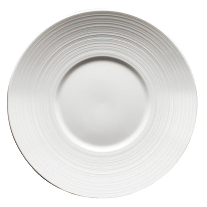 WDP022-108 - 10"Dia. Porcelain Round Plate, Bright White, 24 pcs/case
