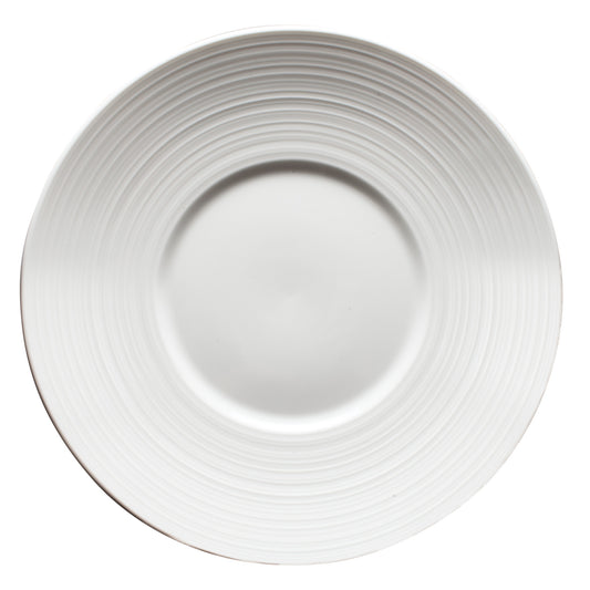 WDP022-108 - 10"Dia. Porcelain Round Plate, Bright White, 24 pcs/case