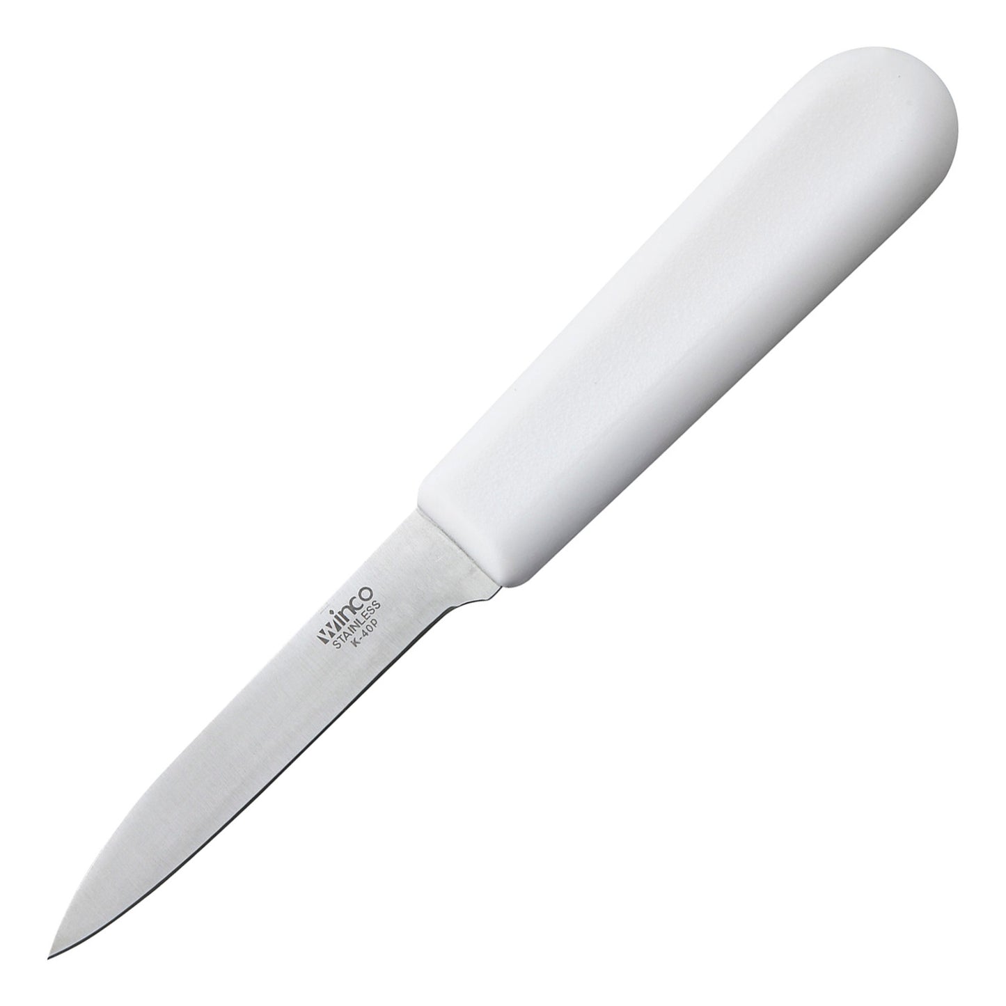 K-40P - Paring Knife, White Polypropylene Handle