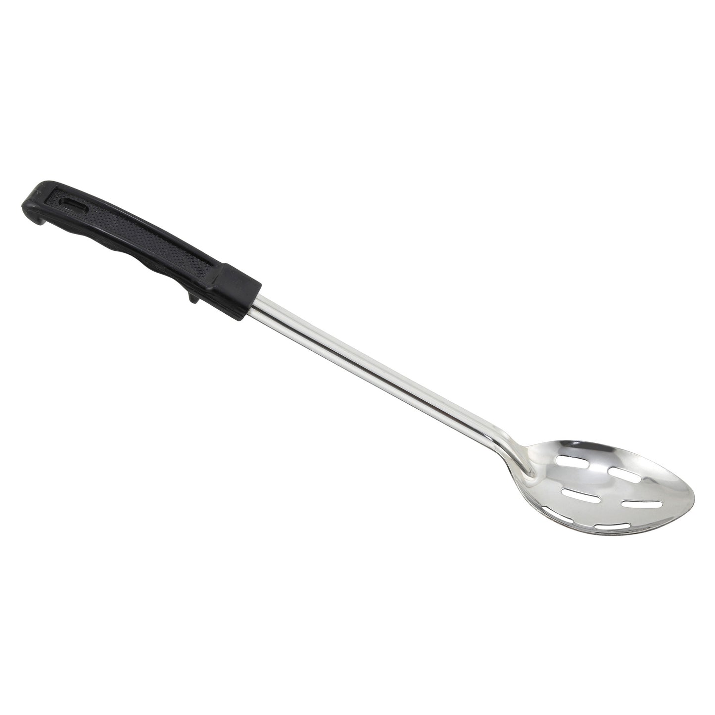 BHSN-15 - Winco Prime Basting Spoon with Stop-Hook ABS Handle - Slotted, 15"
