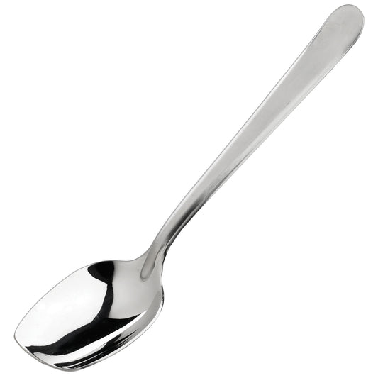 SPS-S8 - Slanted Plating Spoon - Solid, 8"