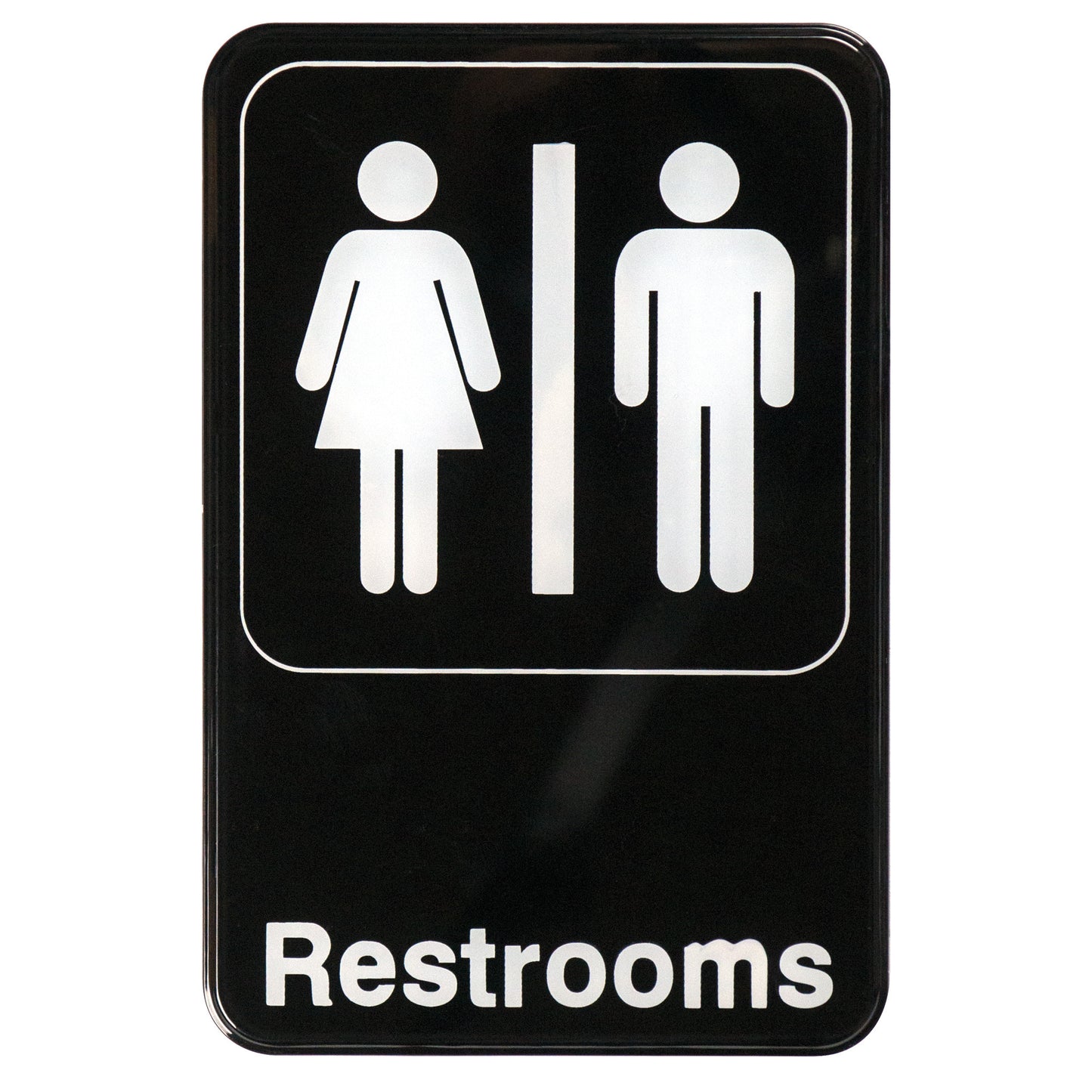 SGN-603 - Information Sign, 6"W x 9"H - Restrooms