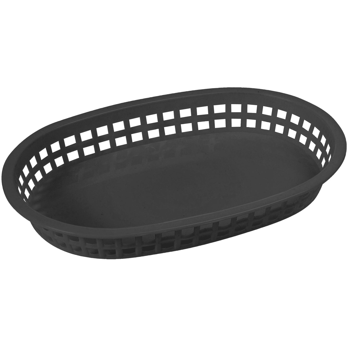 PLB-K - Oval Platter Baskets, 10-3/4" x 7-1/4" x 1-1/2" - Black