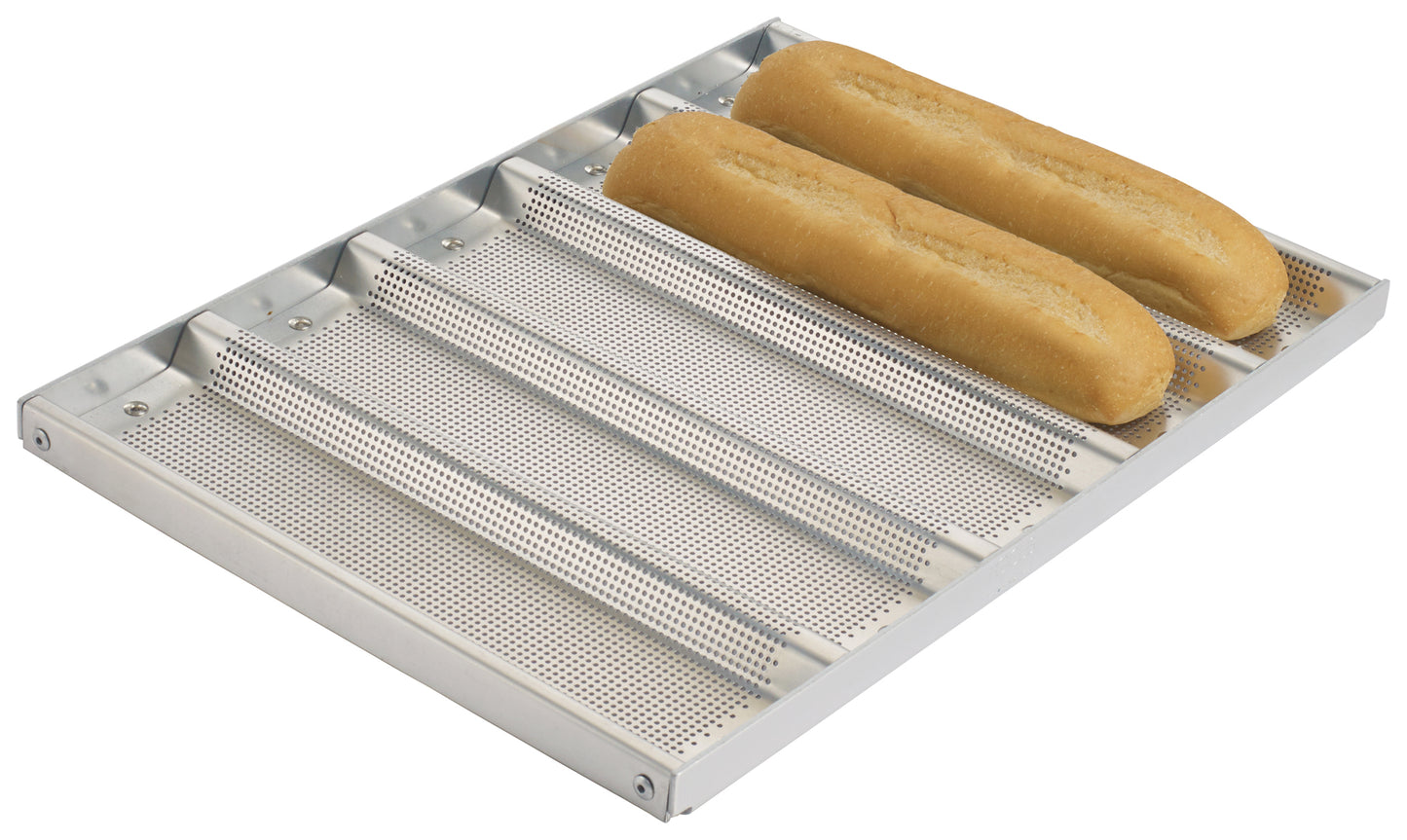 ABPN-5H - 6-Channel Perforated Non-Stick Baguette Pan
