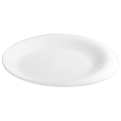 WDP004-203 - 12"Dia. Porcelain Round Plate, Creamy White, 12 pcs/case