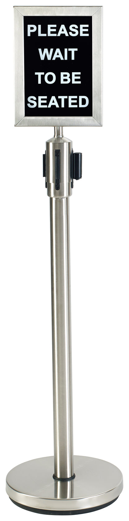 CGS-38S - Stanchion Post with Retractable Belt - Stainless