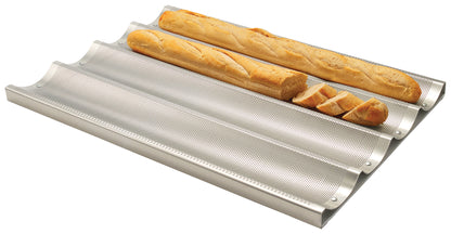 ABPN-4 - 4-Channel Perforated Non-Stick Baguette Pan