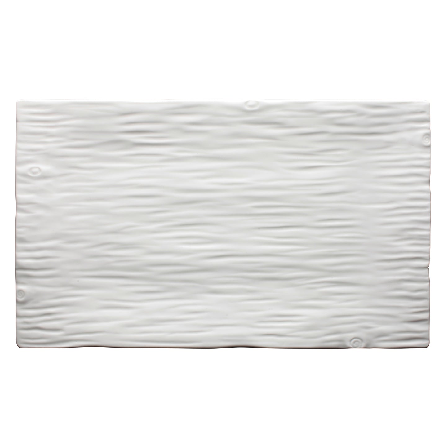 WDP002-204 - Dalmata Porcelain Rectangular Platter, Creamy White - 15-1/8"